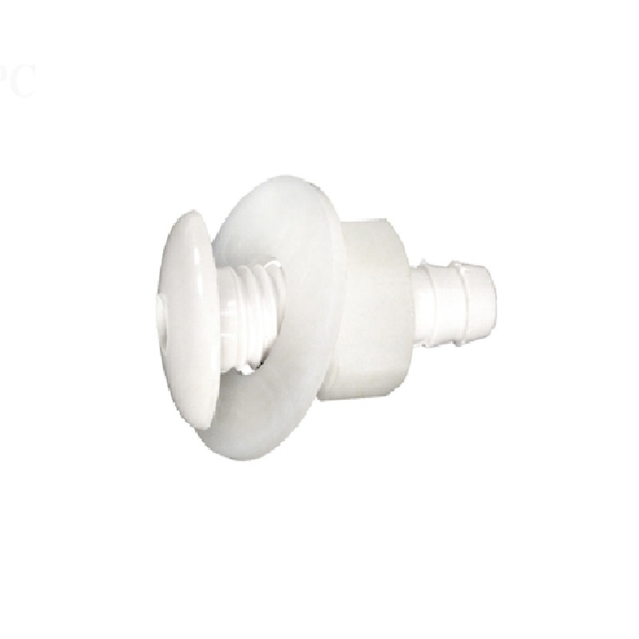 .25" White Waterway Air Injector Barb Button